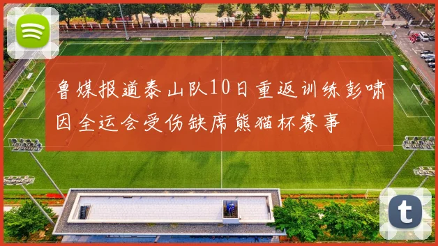 鲁媒报道泰山队10日重返训练彭啸因全运会受伤缺席熊猫杯赛事