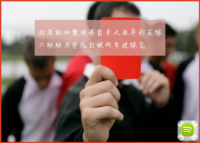 刘若钒加盟海港首季大放异彩五球六助助力夺冠打破两年进球荒